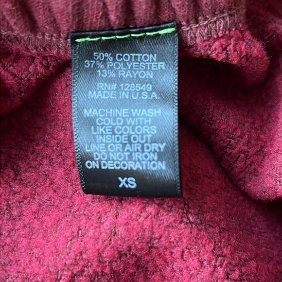 Aviator Nation Chevron Stripe Joggers in Claret Size XS - Picture 5 of 6